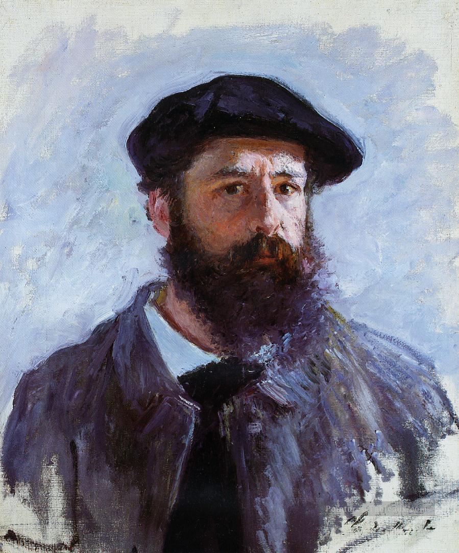 Autoportrait au béret Claude Monet Peintures à l'huile